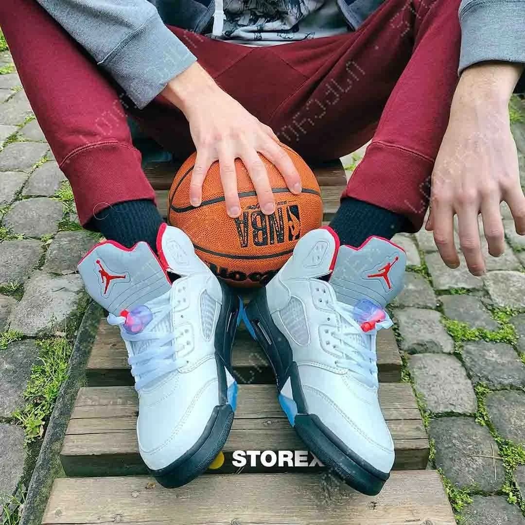 Nike Jordan 5 Retro Fire Red/White