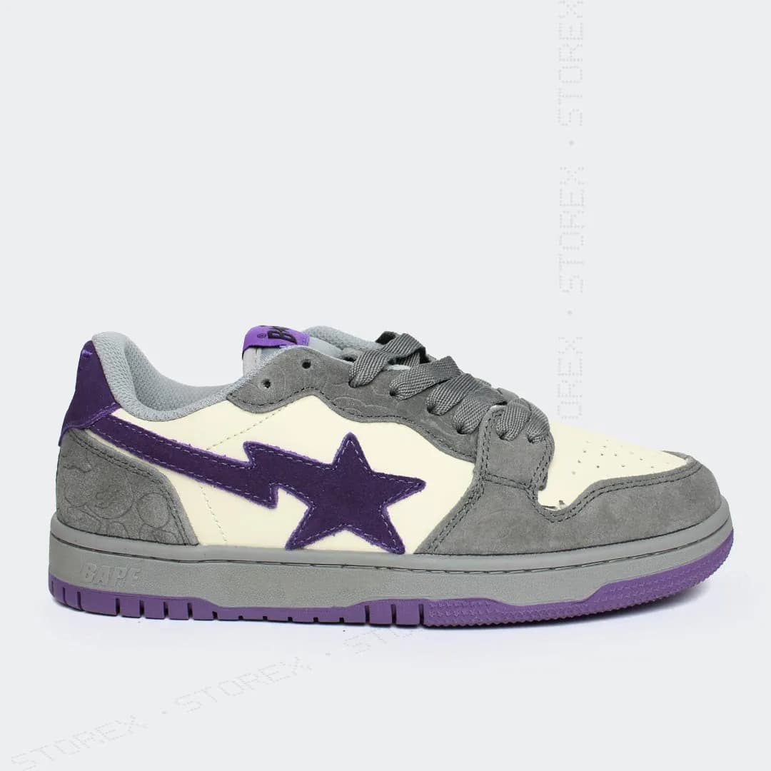 Bape Mist Grey/Royal Purple
