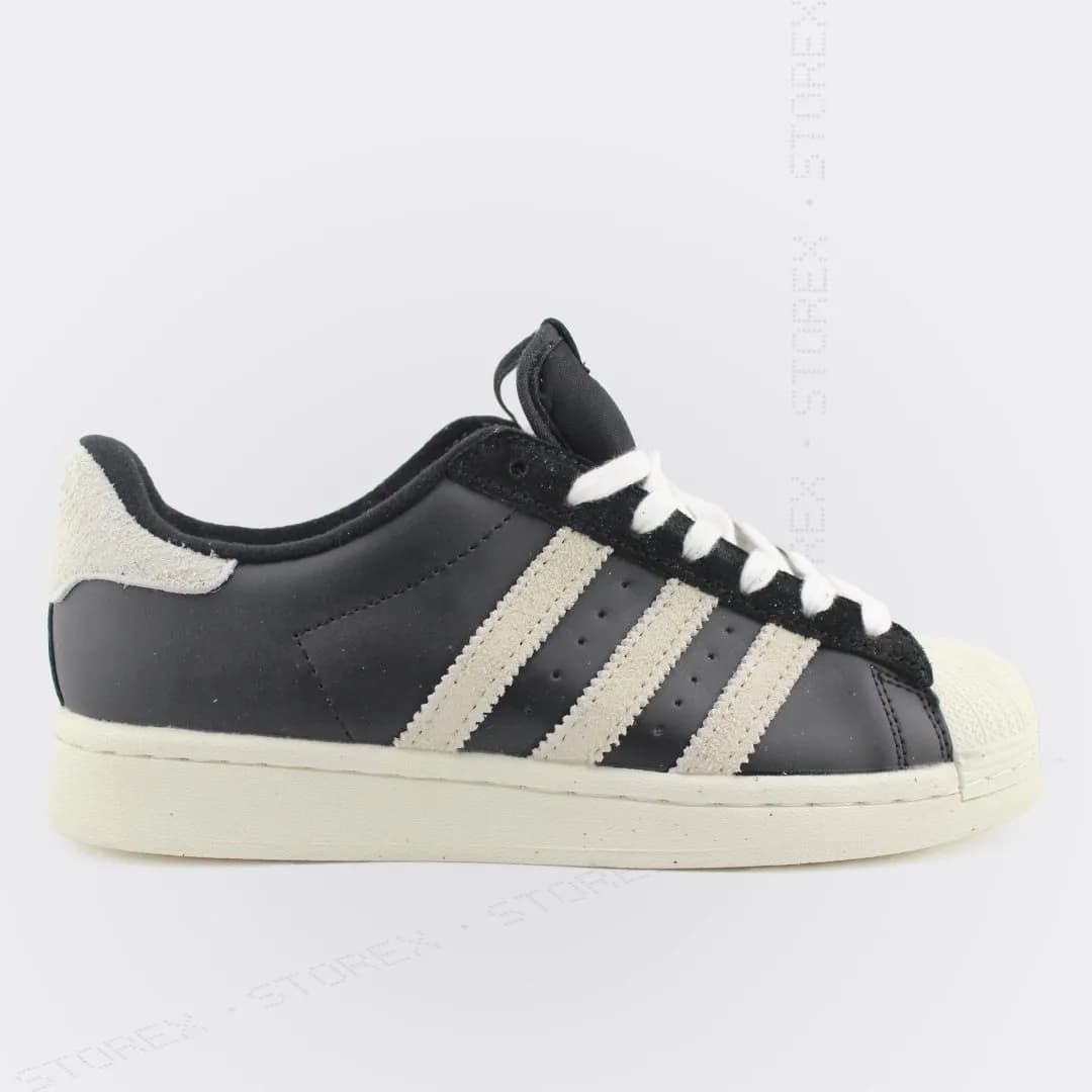 adidas Superstar Black Cream