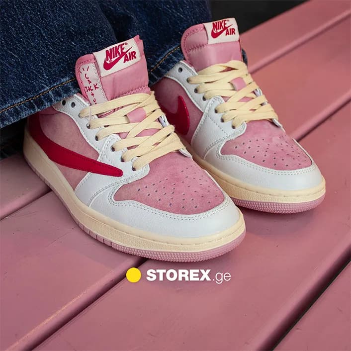 Nike Jordan 1 Low x Travis Scott Pink